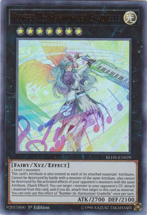 Number 76: Harmonizer Gradielle [BLHR-EN029] Ultra Rare Yu-Gi-Oh!