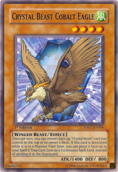 Crystal Beast Cobalt Eagle [DP07-EN006] Common Yu-Gi-Oh!