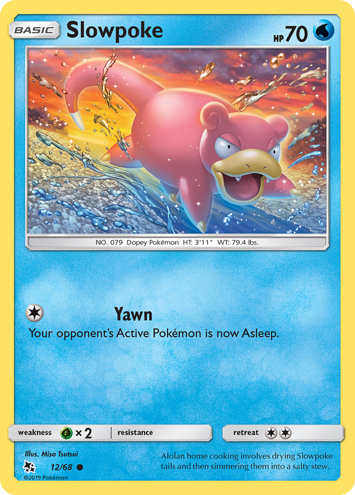 Slowpoke (12/68) [Sun & Moon: Hidden Fates] Pokémon