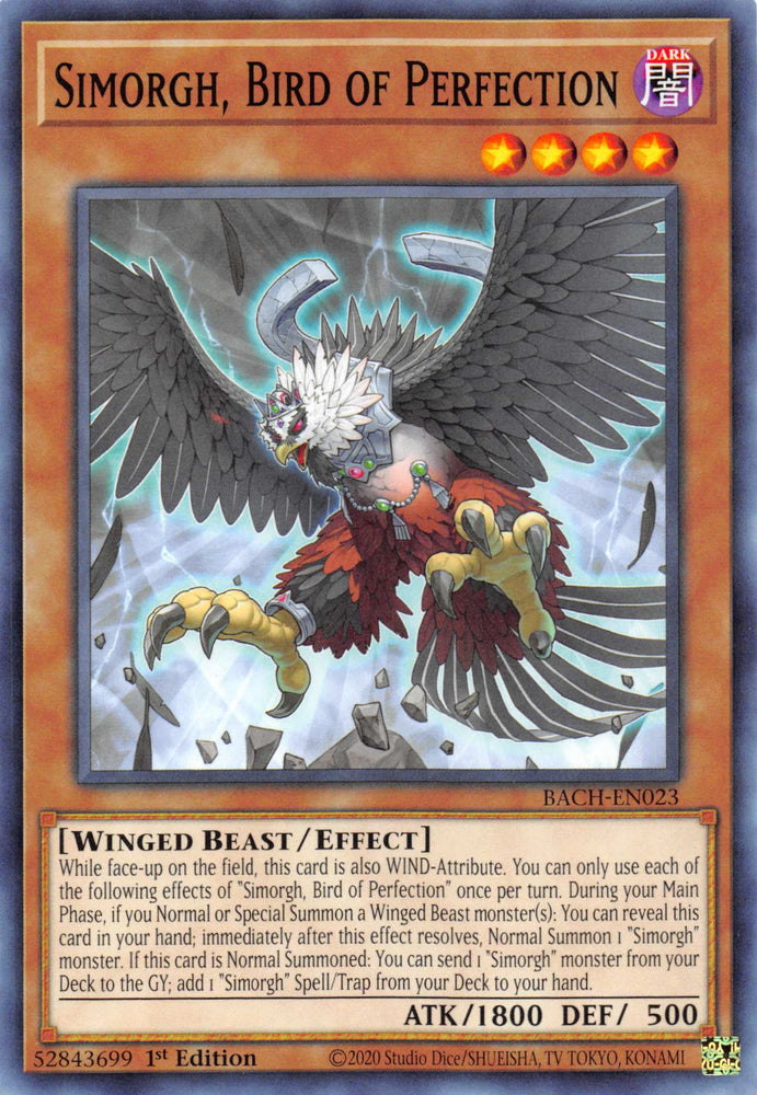 Simorgh, Bird of Perfection [BACH-EN023] Common Yu-Gi-Oh!
