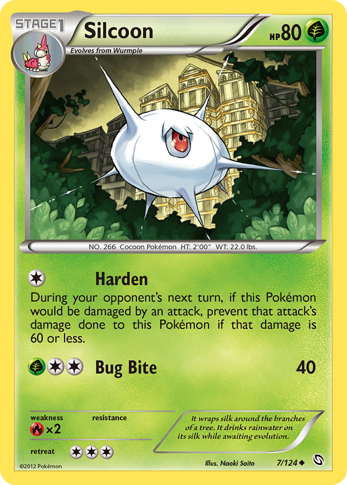 Silcoon (7/124) [Black & White: Dragons Exalted] Pokémon