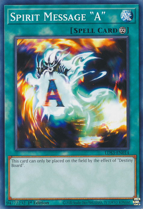Spirit Message A [LDS3-EN014] Common Yu-Gi-Oh!