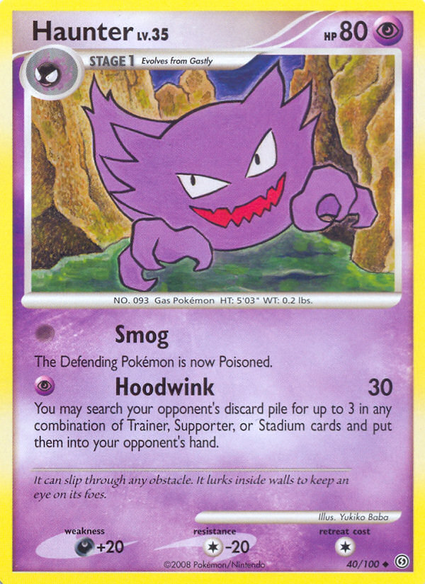 Haunter (40/100) [Diamond & Pearl: Stormfront] Pokémon