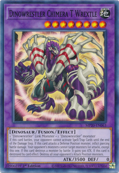 Dinowrestler Chimera T Wrextle [MP20-EN063] Common Yu-Gi-Oh!