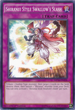 Shiranui Style Swallow's Slash [MP16-EN228] Common Yu-Gi-Oh!