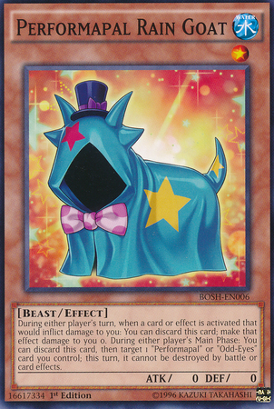 Performapal Rain Goat [BOSH-EN006] Common Yu-Gi-Oh!