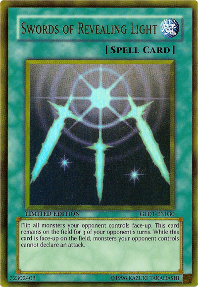Swords of Revealing Light [GLD1-EN030] Gold Rare Yu-Gi-Oh!
