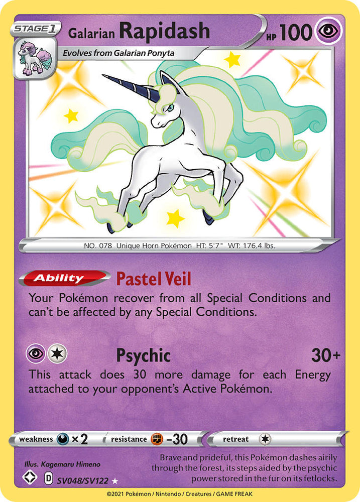 Galarian Rapidash (SV048/SV122) [Sword & Shield: Shining Fates] Pokémon