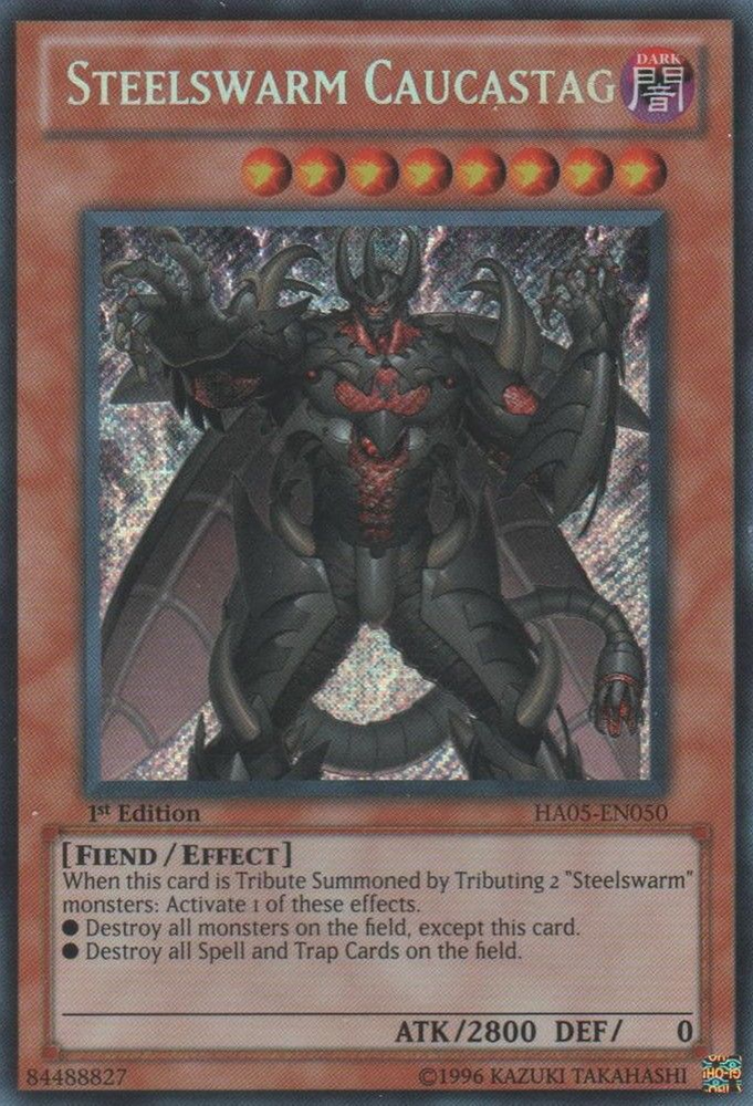 Steelswarm Caucastag [HA05-EN050] Secret Rare Yu-Gi-Oh!