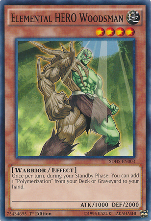 Elemental Hero Woodsman [SDHS-EN003] Common Yu-Gi-Oh!