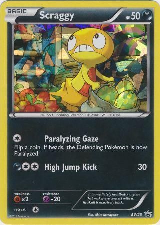 Scraggy (BW25) (Cracked Ice Holo) [Black & White: Black Star Promos] Pokémon