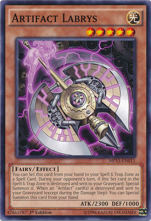Artifact Labrys [MP15-EN011] Common Yu-Gi-Oh!