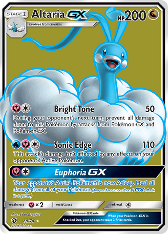 Altaria GX (68/70) [Sun & Moon: Dragon Majesty] Pokémon