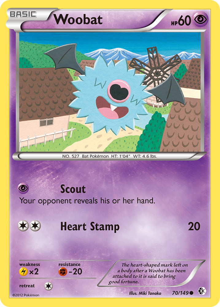 Woobat (70/149) [Black & White: Boundaries Crossed] Pokémon