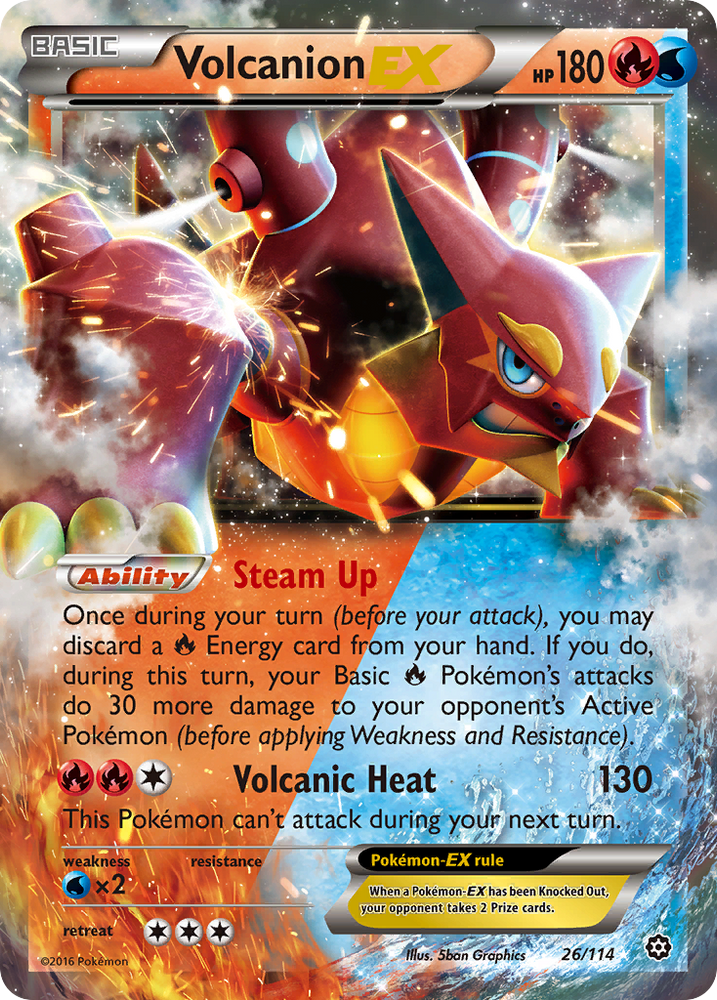 Volcanion EX (26/114) [XY: Steam Siege] Pokémon