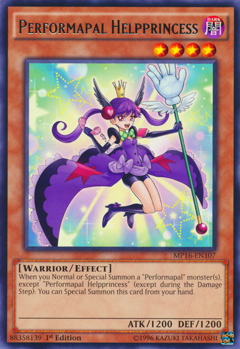 Performapal Helpprincess [MP16-EN107] Rare Yu-Gi-Oh!