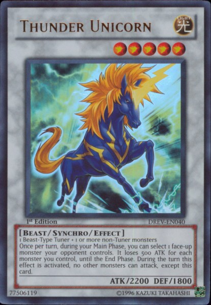 Thunder Unicorn [DREV-EN040] Ultra Rare Yu-Gi-Oh!