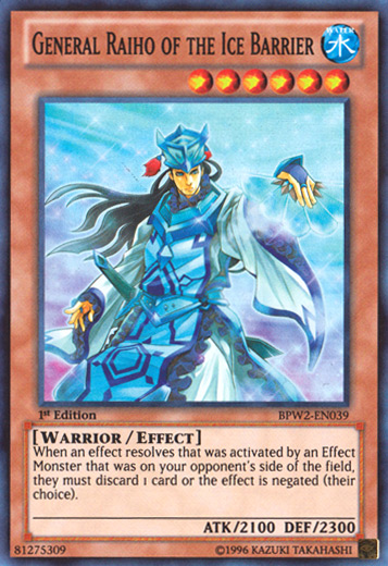 General Raiho of the Ice Barrier [BPW2-EN039] Super Rare Yu-Gi-Oh!