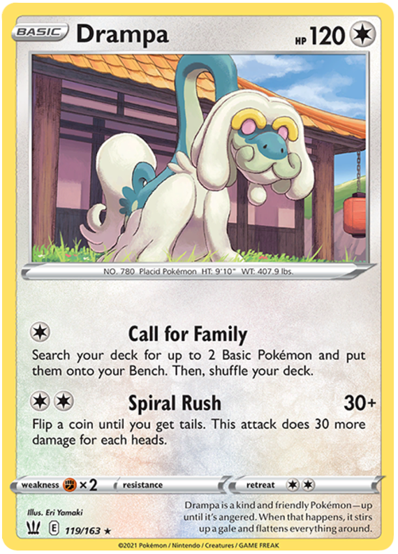 Drampa (119/163) [Sword & Shield: Battle Styles] Pokémon