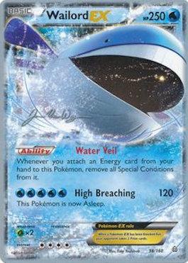 Wailord EX (38/160) (HonorStoise - Jacob Van Wagner) [World Championships 2015] Pokémon