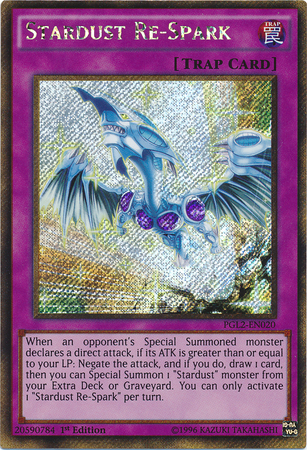 Stardust Re-Spark [PGL2-EN020] Gold Secret Rare Yu-Gi-Oh!