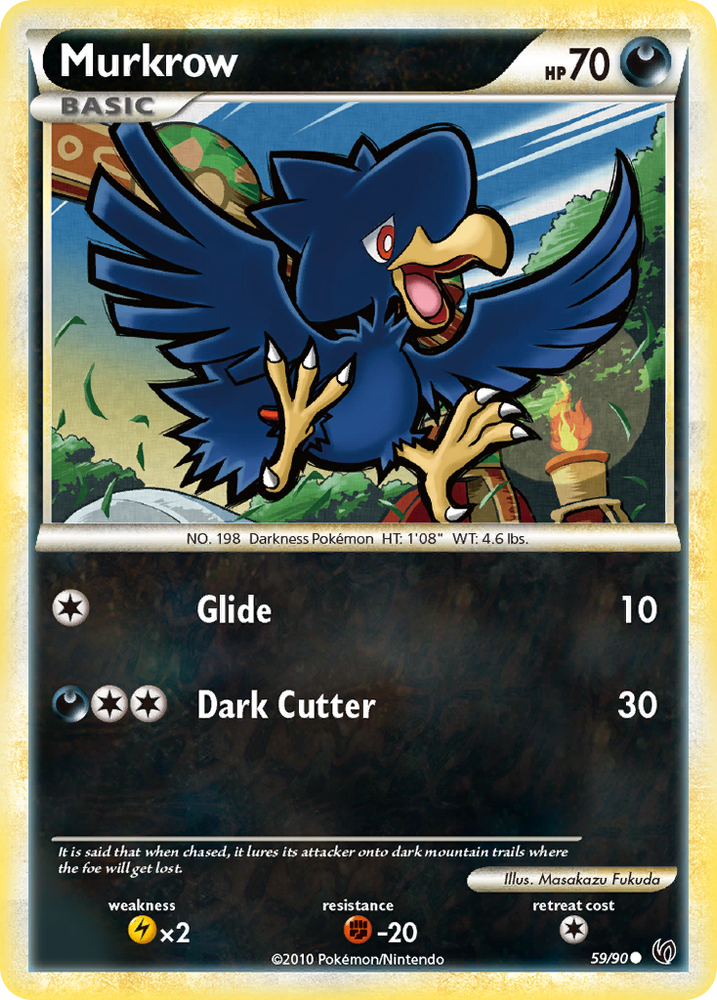 Murkrow (59/90) [HeartGold & SoulSilver: Undaunted] Pokémon