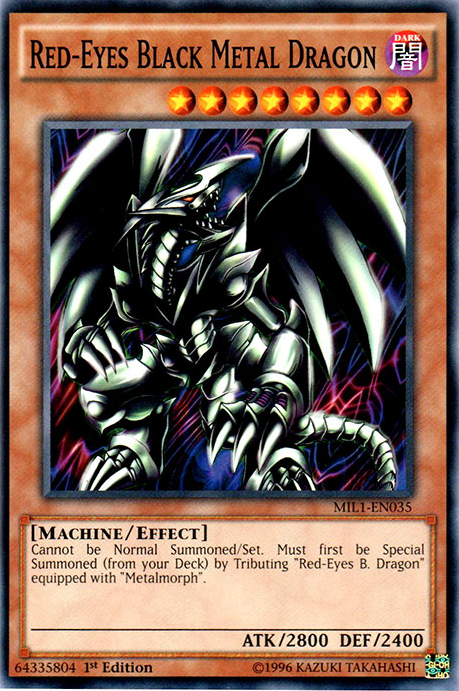 Red-Eyes Black Metal Dragon [MIL1-EN035] Common Yu-Gi-Oh!