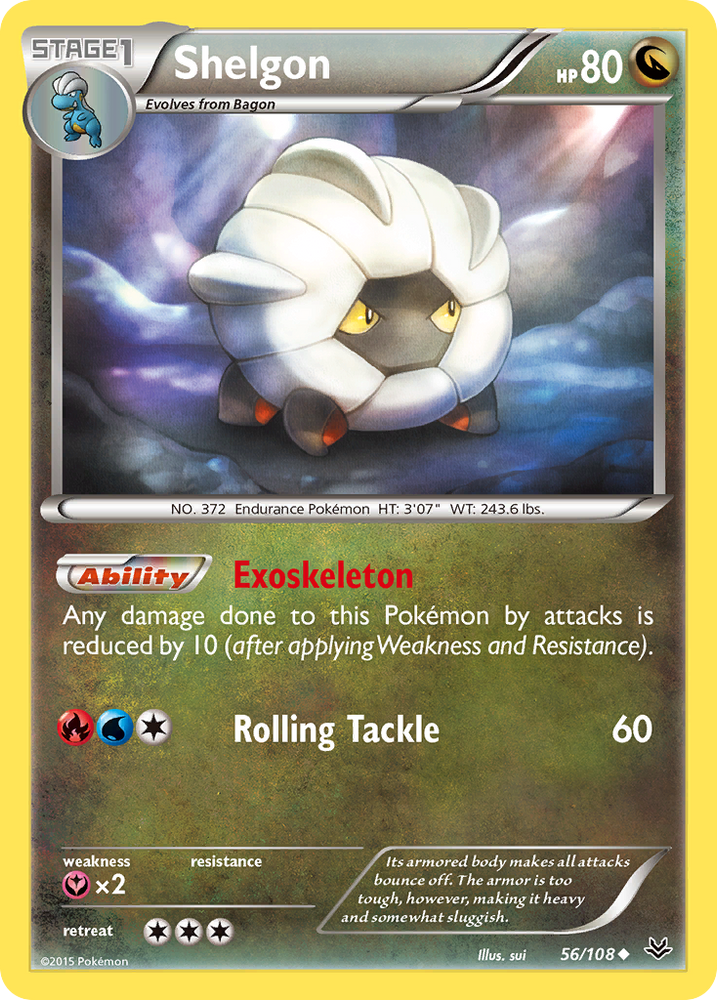 Shelgon (56/108) [XY: Roaring Skies] Pokémon