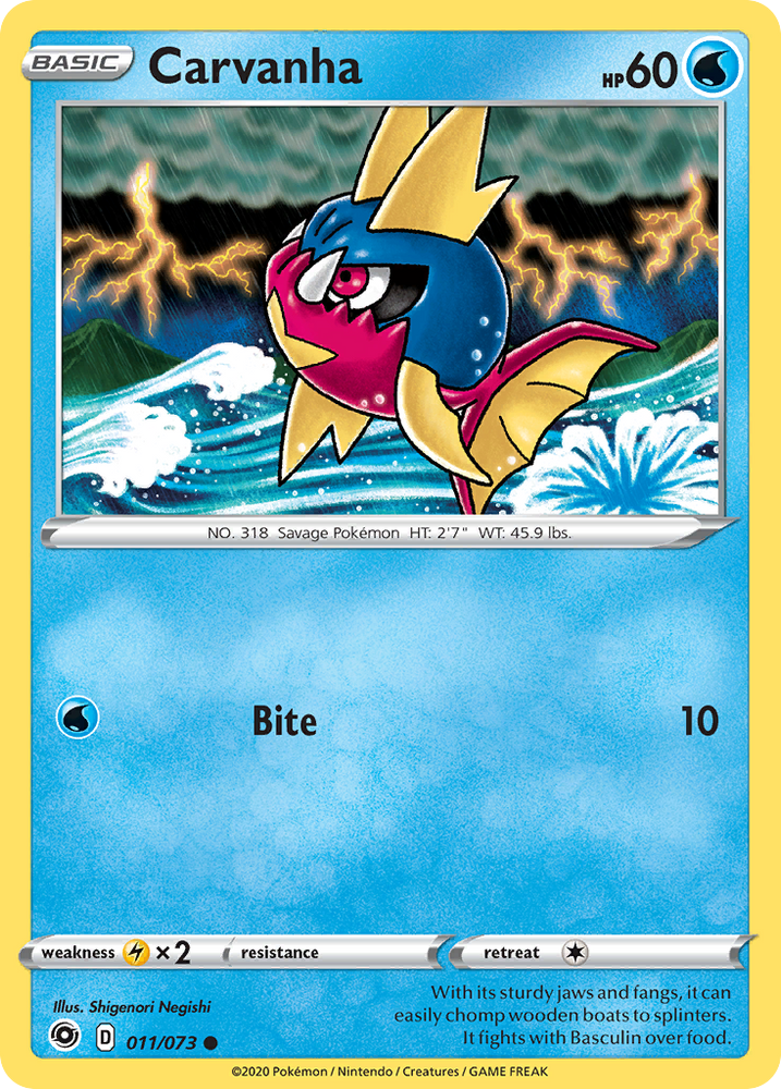Carvanha (011/073) [Sword & Shield: Champion's Path] Pokémon