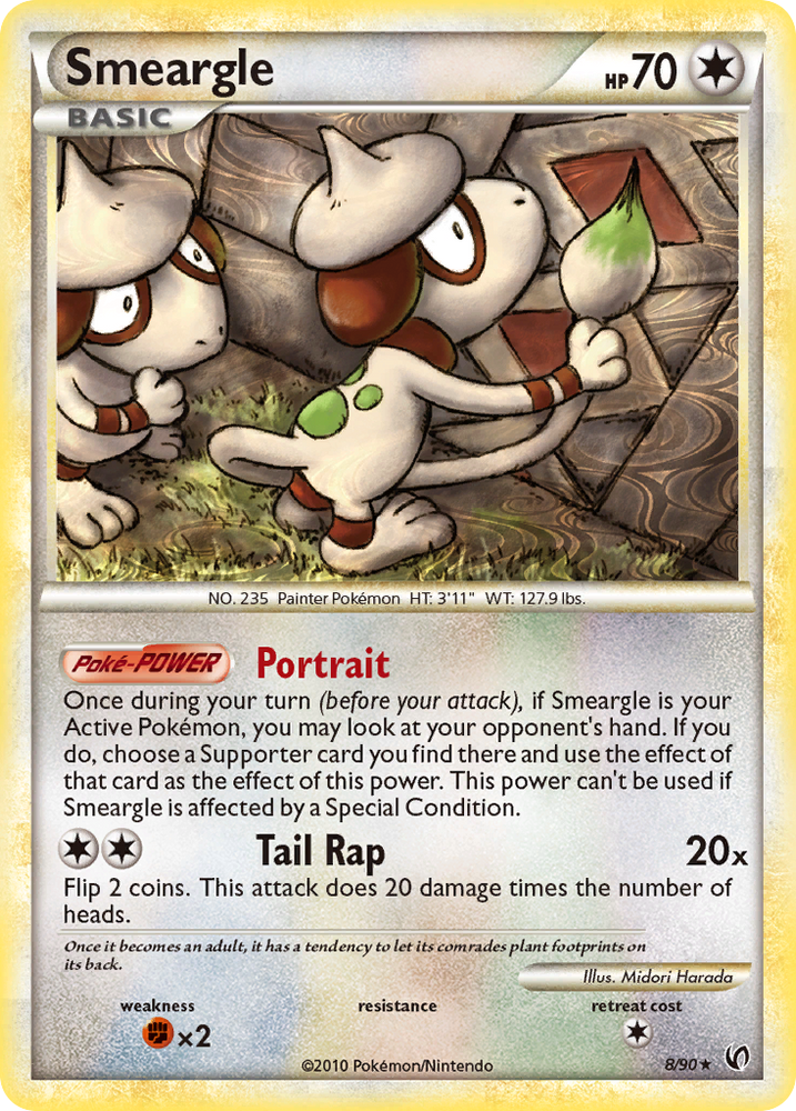 Smeargle (8/90) [HeartGold & SoulSilver: Undaunted] Pokémon