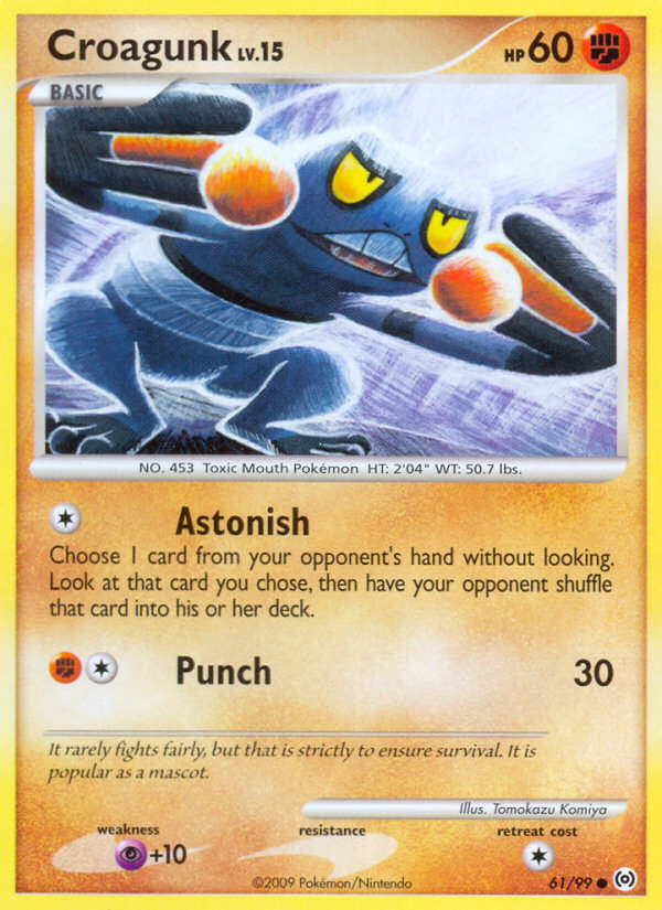 Croagunk (61/99) [Platinum: Arceus] Pokémon