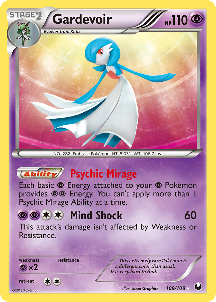 Gardevoir (109/108) [Black & White: Dark Explorers] Pokémon
