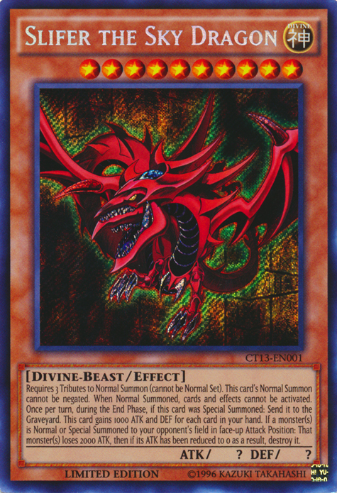 Slifer the Sky Dragon [CT13-EN001] Secret Rare Yu-Gi-Oh!
