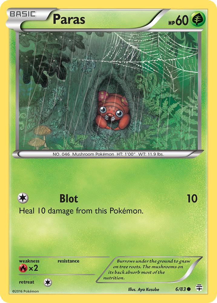 Paras (6/83) [XY: Generations] Pokémon