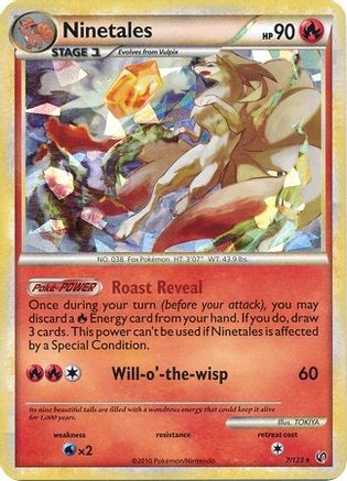 Ninetales (7/123) (Cracked Ice) [HeartGold & SoulSilver: Undaunted] Pokémon