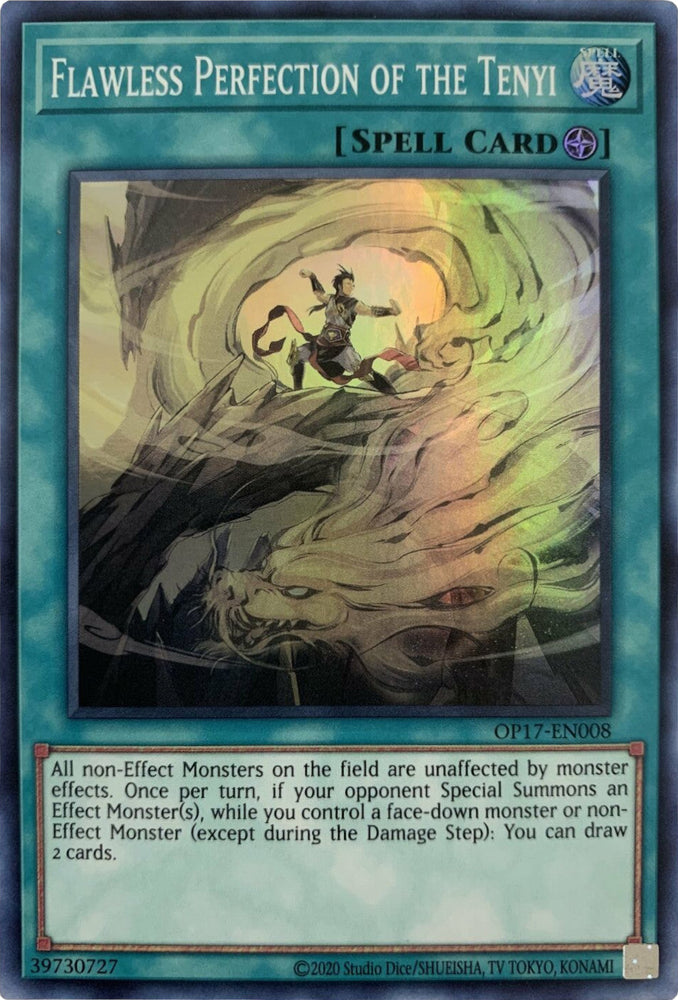 Flawless Perfection of the Tenyi [OP17-EN008] Super Rare Yu-Gi-Oh!