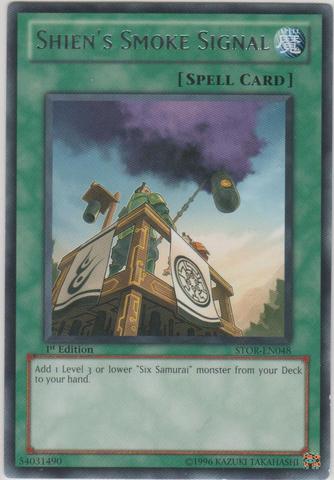 Shien's Smoke Signal [STOR-EN048] Rare Yu-Gi-Oh!