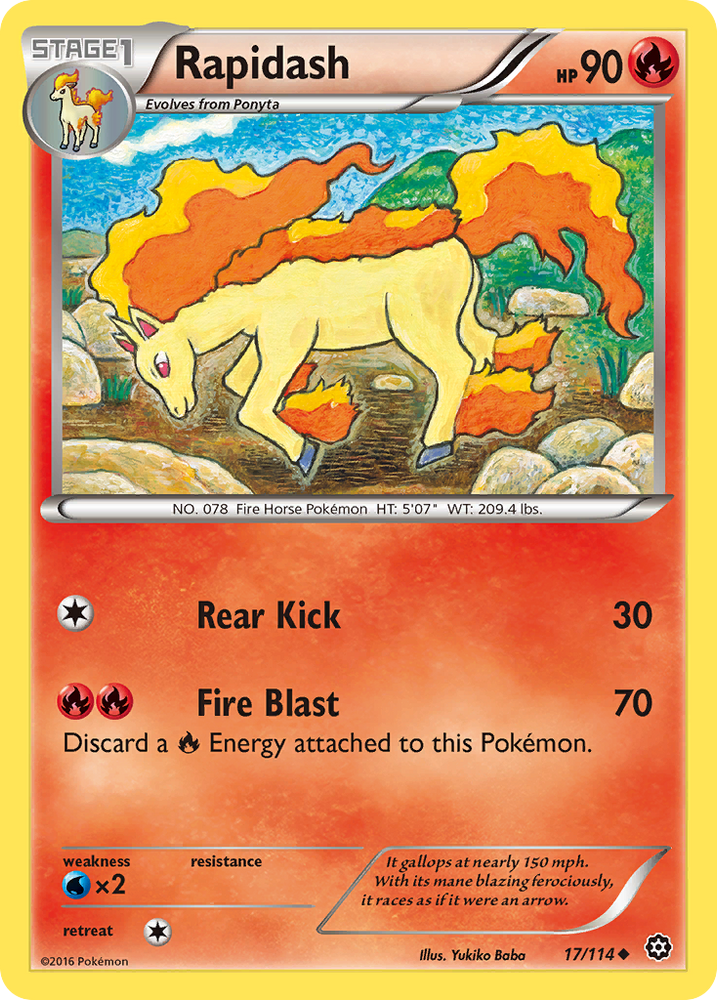 Rapidash (17/114) [XY: Steam Siege] Pokémon