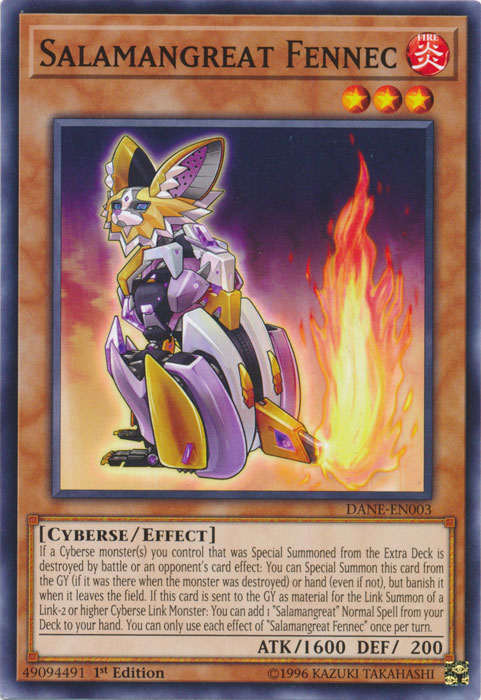 Salamangreat Fennec [DANE-EN003] Common Yu-Gi-Oh!