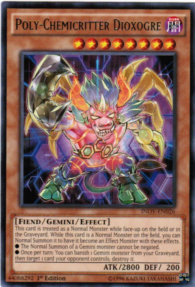 Poly-Chemicritter Dioxogre [INOV-EN026] Rare Yu-Gi-Oh!