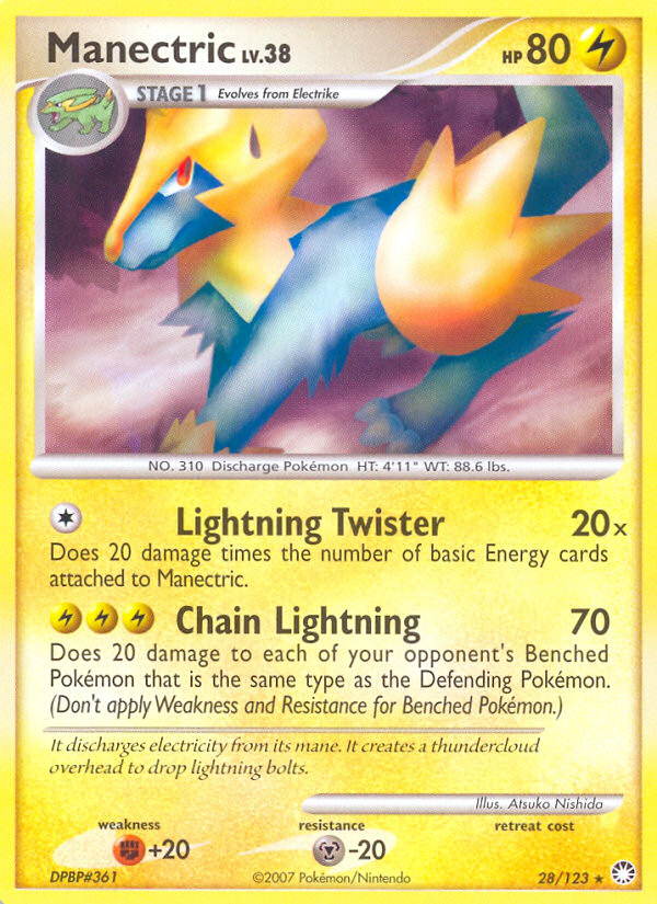 Manectric (28/123) [Diamond & Pearl: Mysterious Treasures] Pokémon