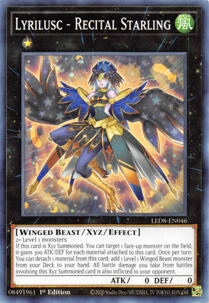 Lyrilusc - Recital Starling [LED8-EN046] Common Yu-Gi-Oh!