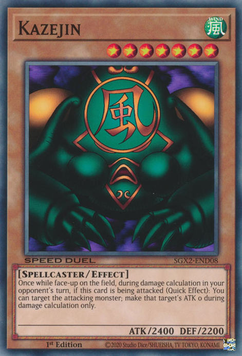 Kazejin [SGX2-END08] Common Yu-Gi-Oh!