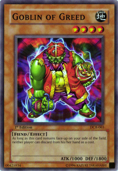 Goblin of Greed [DCR-065] Common Yu-Gi-Oh!