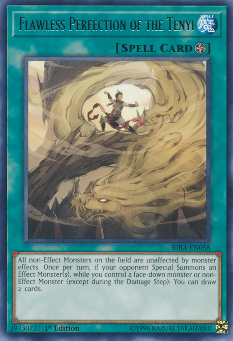 Flawless Perfection of the Tenyi [RIRA-EN058] Rare Yu-Gi-Oh!
