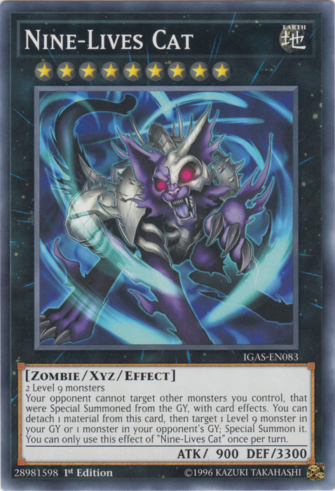 Nine-Lives Cat [IGAS-EN083] Common Yu-Gi-Oh!