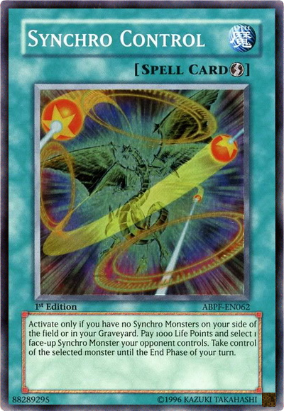 Synchro Control [ABPF-EN062] Super Rare Yu-Gi-Oh!