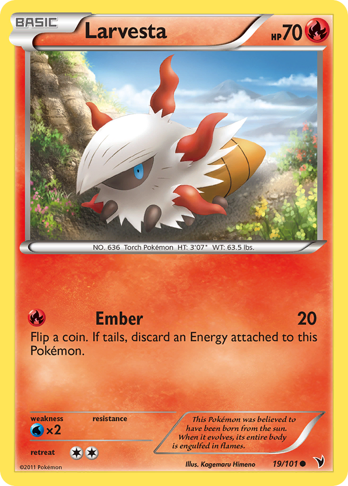 Larvesta (19/101) [Black & White: Noble Victories] Pokémon