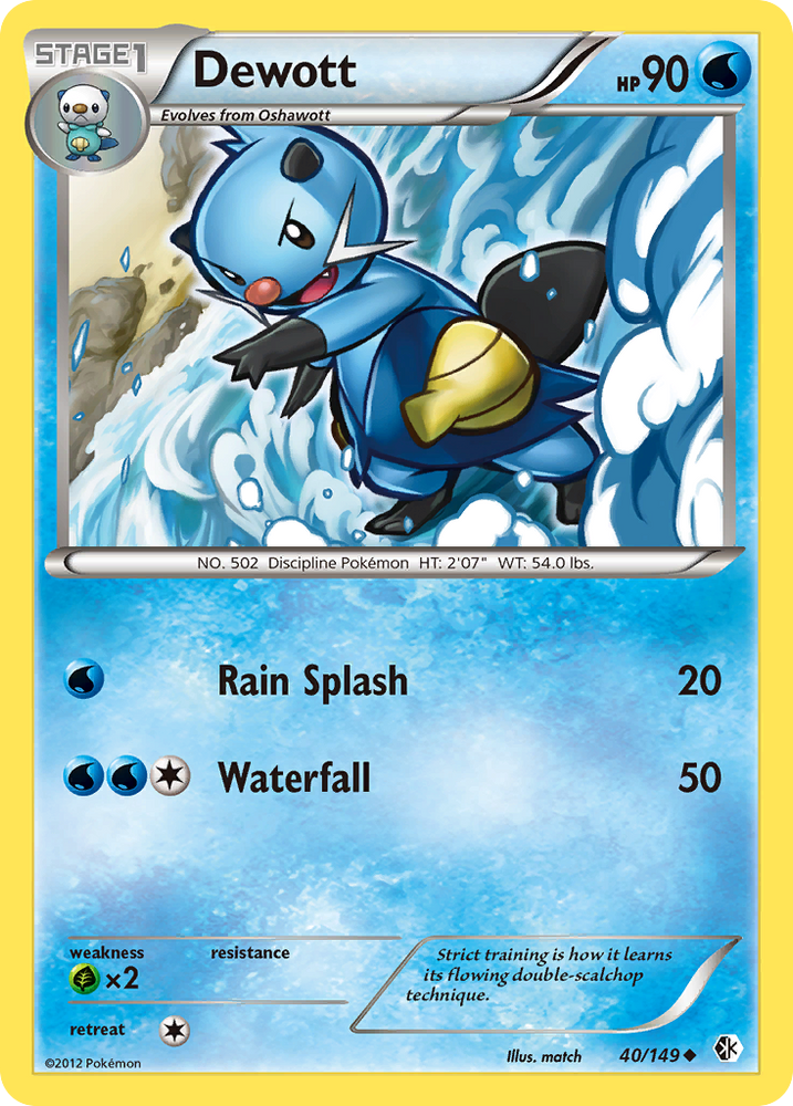 Dewott (40/149) [Black & White: Boundaries Crossed] Pokémon