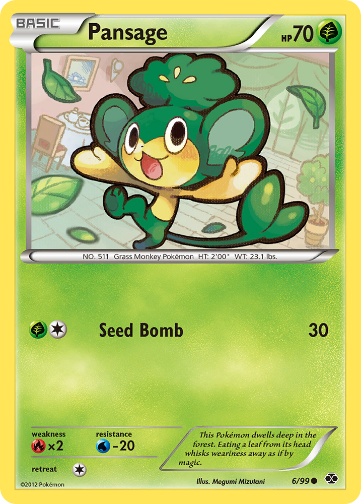 Pansage (6/99) [Black & White: Next Destinies] Pokémon